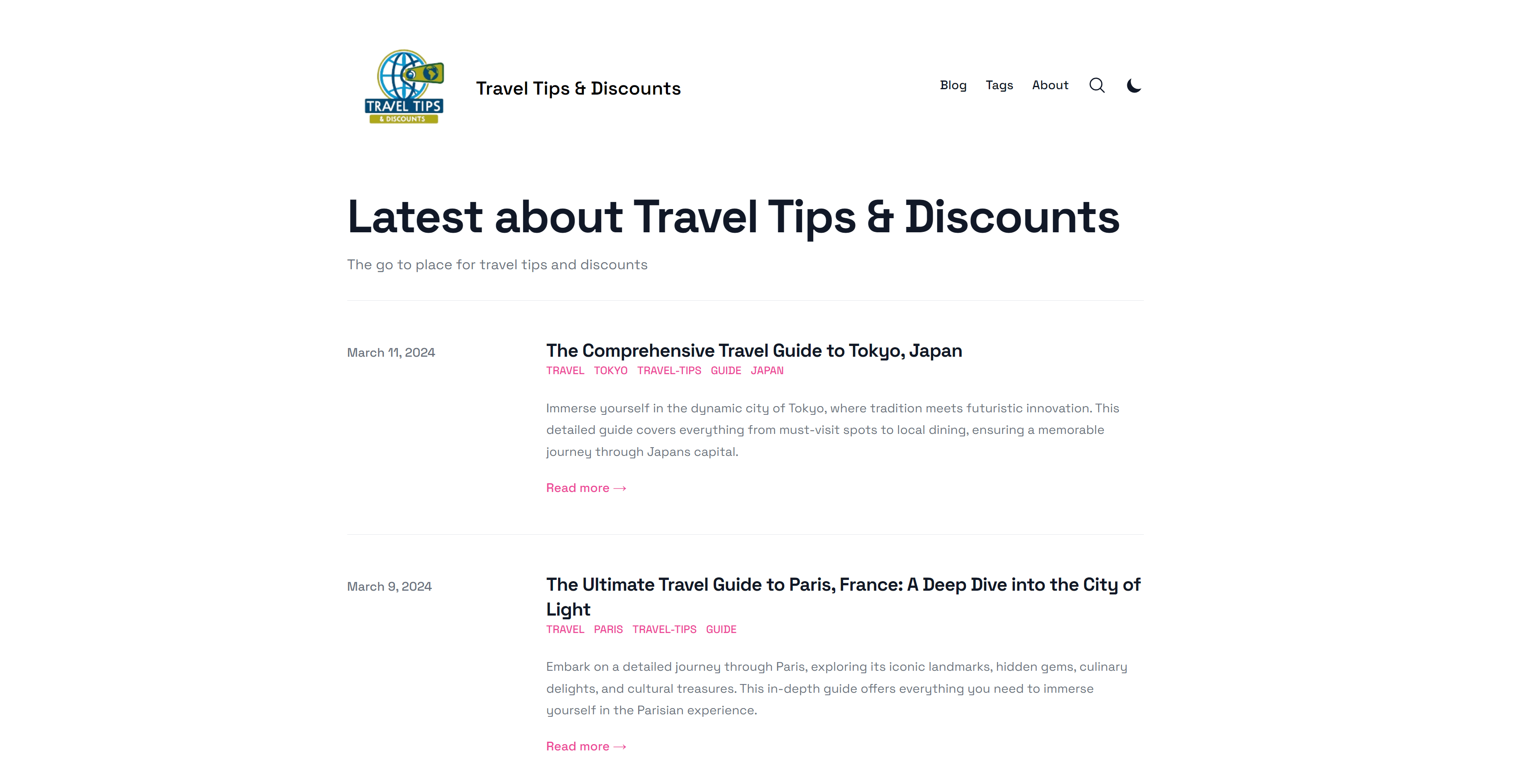 Travel Tips & Discounts screenshot 1